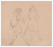 Jules Pascin Deux filles du le cirque 1907